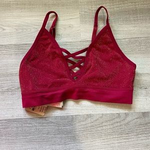 ❤️NWT RED SPARKLY BRALETTE